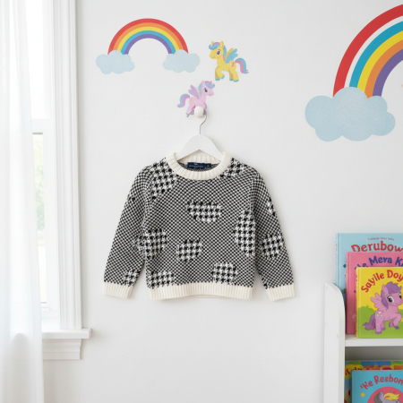 Manuel&Frank - Pulover Manuell&Frank Alb Negru