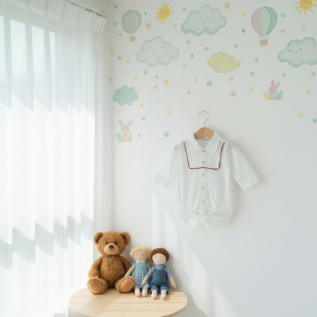 Manuel&Frank - Body alb cu model rosu Manuell&Frank