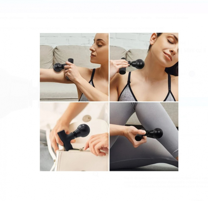 Aparat  CELhome De Masaj Mini cu 3 Nivele de Intensitate si Alimentare USB – Relaxare Eficienta Oriunde [3]