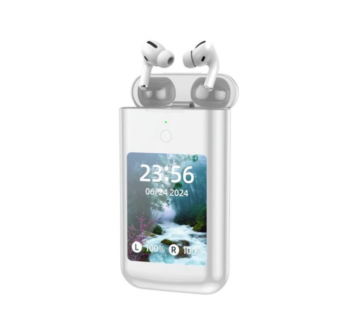 Casti Wireless CELhome, cu Display LCD 2.8” Touch si Baterie Externa Integrata Portabila, 8000mAH, Bluetooth, Alba [4]