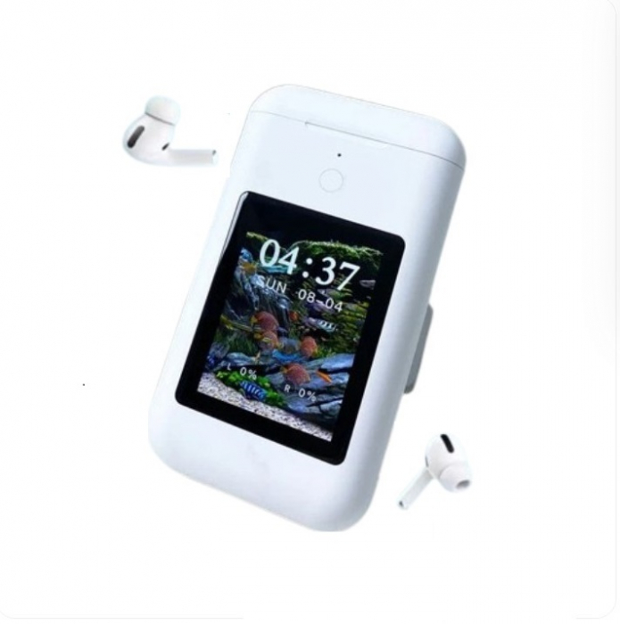 Casti Wireless CELhome, cu Display LCD 2.8” Touch si Baterie Externa Integrata Portabila, 8000mAH, Bluetooth, Alba [14]