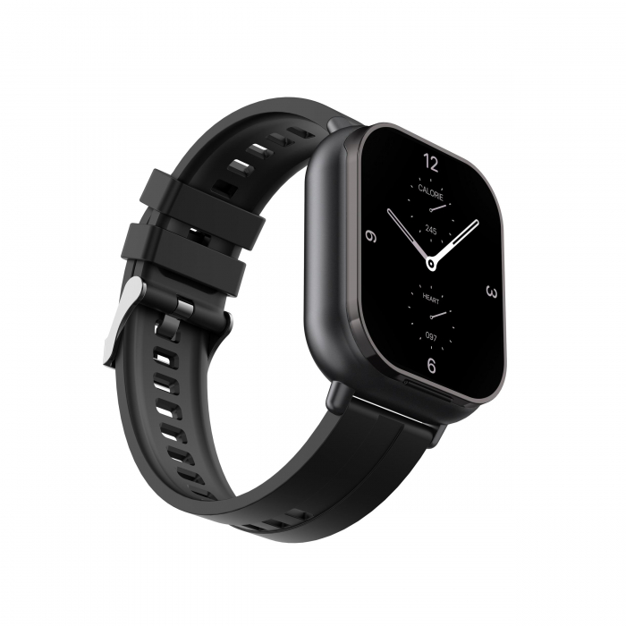 Ceas Smartwatch cu Casti Bluetooth Incorporate, Curea Silicon, 2 in 1, CELhome D8, Ritm Cardiac, Tensiune Arteriala, Monitorizarea Somnului, Fitness, Negru + 1 x Curea Metalica [15]