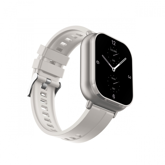 Ceas Smartwatch cu Casti Bluetooth Incorporate, Curea Silicon, 2 in 1, CELhome D8, Ritm Cardiac, Tensiune Arteriala, Monitorizarea Somnului, Fitness, Silver + 1 x Curea Metalica [13]