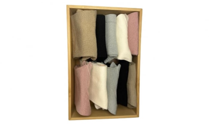 Cutie cu 10 perechi de sosete din Bambus, 35-38 EU, Multicolor, CELhome [4]