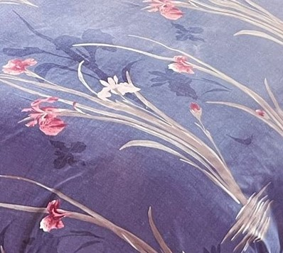 Lenjerie pat 4 piese CELhome - 4 Anotimpuri – 2 Fete- Cearceaf cu elastic 180x200, Pilota matlasata 200x230, 2 fete perna 50x70, Model Floral [8]