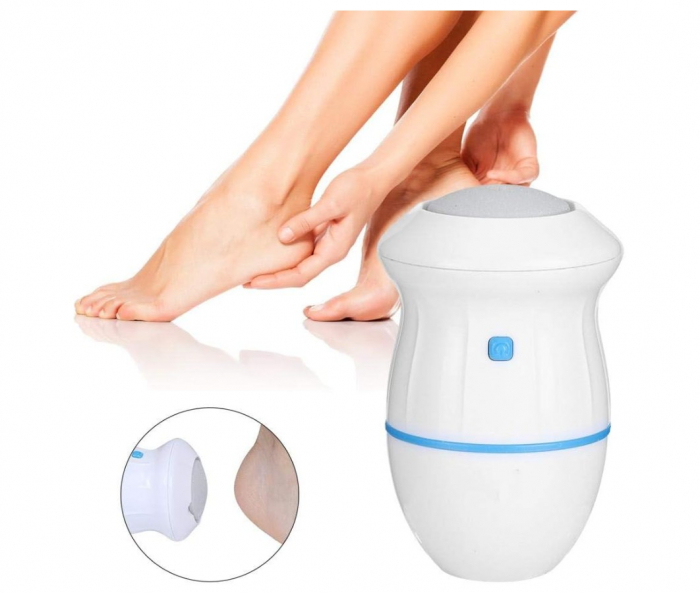 Pila electrica CELhome pentru calcaie uscate si crapate – design ergonomic, alimentare USB si baterii, cu mini perie de curatare [5]
