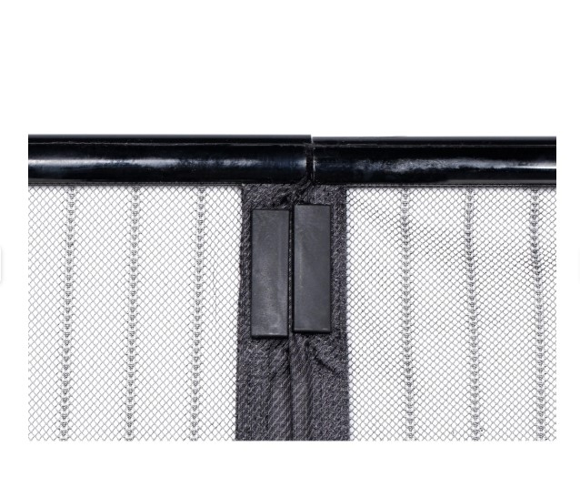 Plasa tantari pentru usa, tip perdea cu magnet, 100x230 cm, culoare neagra, CELhome [6]