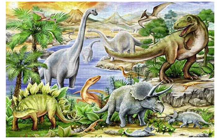 puzzle 1000 piese dinozauri [2]