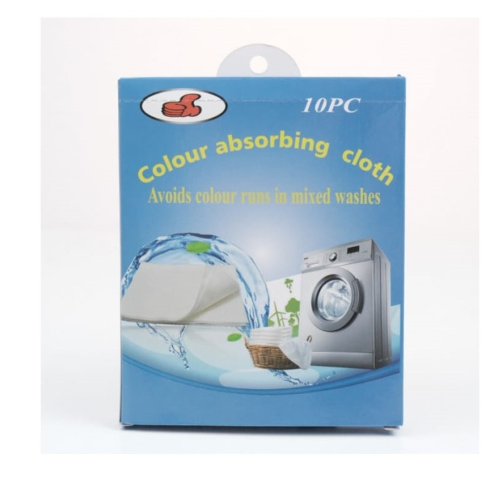 Set 10 Foi Absorbante Anti-Culoare pentru Rufe, Anti-Transfer Culoare, Utilizare la Masina de Spalat [10]