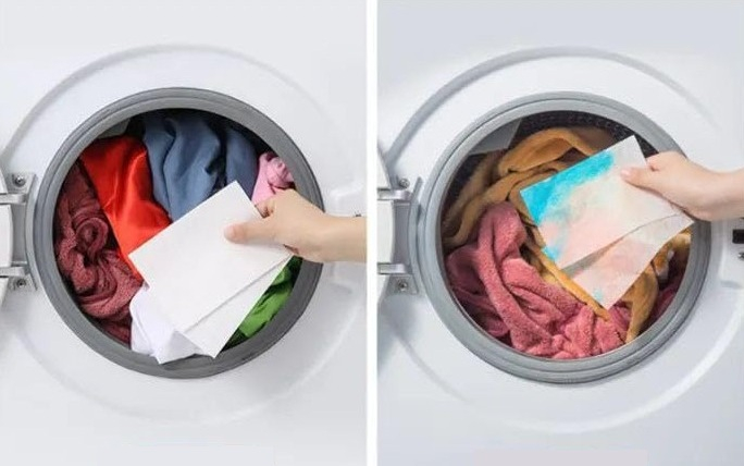 Set 10 Foi Absorbante Anti-Culoare pentru Rufe, Anti-Transfer Culoare, Utilizare la Masina de Spalat [8]