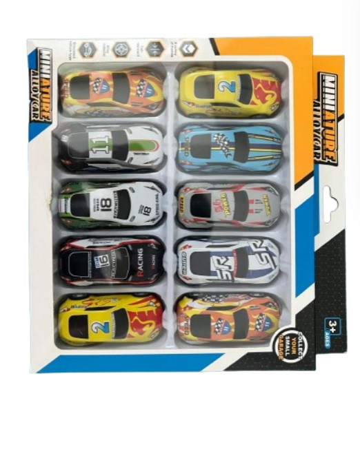 Set 10 masinute de curse din plastic pentru copii [5]