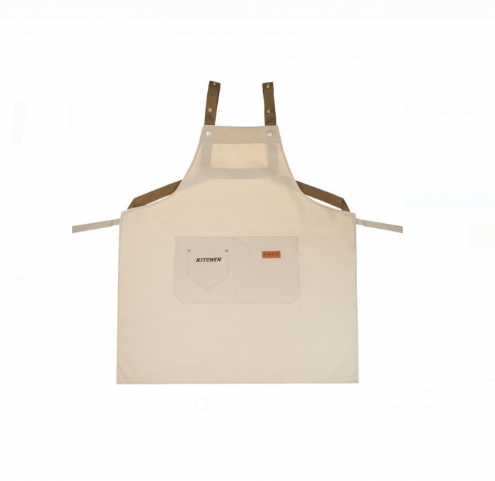Set Bucatarie CELhome 4 Piese – Manusa, Servet, Sort si Prosop – Practic si Elegant, Crem [2]