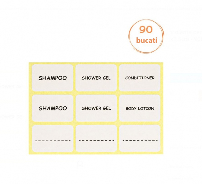 Set CELhome - Sticle pentru Calatorie Transparente cu Husa - 5 Bucati + Etichete Autoadezive [10]