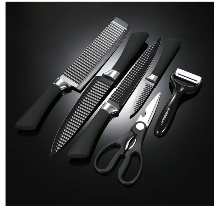 Set de 6 Cuțite din Oțel Inoxidabil CELhome – Cuțite de Bucătărie [10]