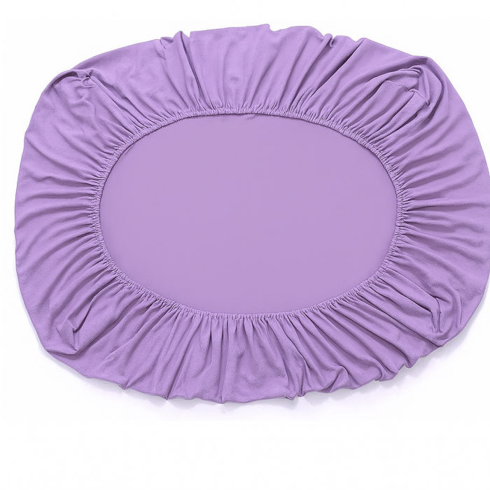 Set  3 piese pentru pat – husa saltea cu elastic 230x250 cm, 2 fete de perna 50x70 cm, moale si calduroasa, pentru saltea 180x200 sau 160x180 cm, Mov [7]