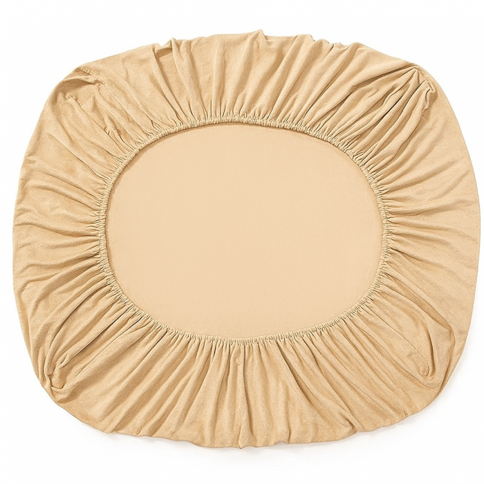 Set  3 piese pentru pat – husa saltea cu elastic 230x250 cm, 2 fete de perna 50x70 cm, moale si calduroasa, pentru saltea 180x200 sau 160x180 cm, Unt [6]