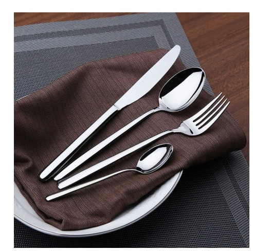 Set Tacamuri 16 Piese din Inox – Cutit, Furculita, Lingura Mare si Lingurita, Design Elegant [2]