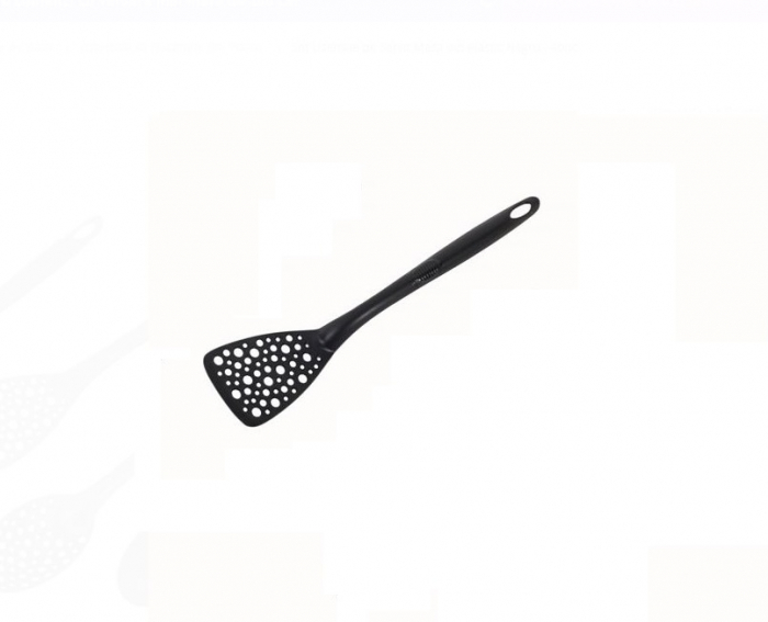 Set Ustensile de Servit Masa, Lingura adanca, Lingura putin adanca, Spatula cu Gauri, Lingura cu Gauri, Negru [5]