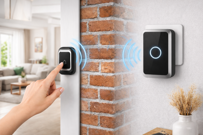 Sonerie wireless cu receptor pentru priza 220V, 32 melodii, montaj usor, semnal stabil [5]