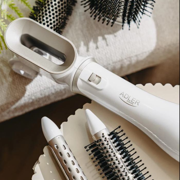 Styler 5-in-1 pentru par cu putere 1200 W, 5 accesorii interschimbabile – uscator, ondulator, perii, 2 trepte temperatura + functia „cool shot” [7]