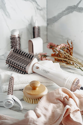 Styler 5-in-1 pentru par cu putere 1200 W, 5 accesorii interschimbabile – uscator, ondulator, perii rotative, 2 trepte temperatura + functia „cool shot” [11]