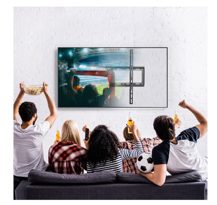 Suport TV perete CELhome, 35–106 cm (14–42 inch), max 25 kg, compatibil VESA 75x75 – 200x200 mm, instalare usoara [3]