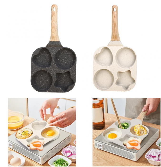 Tigaie grill cu 4 compartimente din ceramica antiaderenta CELhome [7]