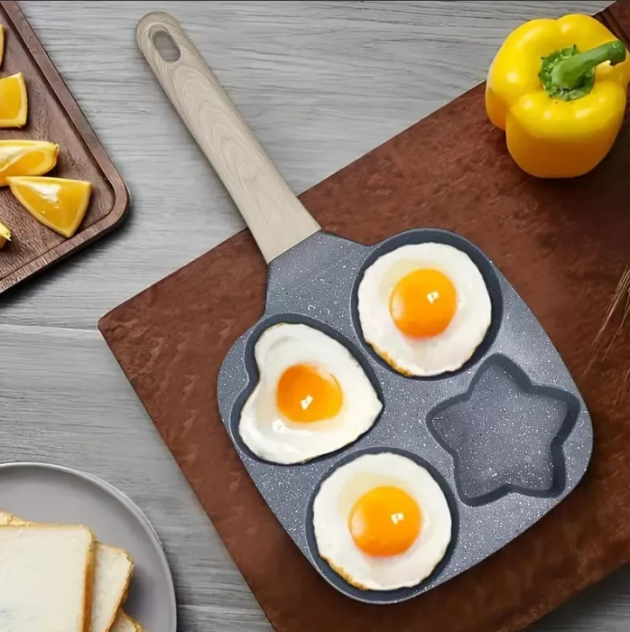 Tigaie grill cu 4 compartimente din ceramica antiaderenta CELhome [2]