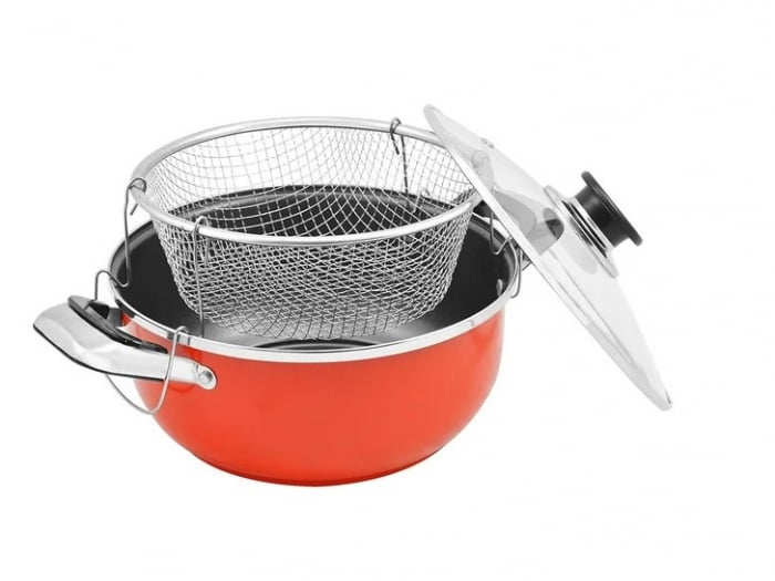 Tigaie pentru prajit si gatit -CELhome- non stick cu cos prajire 28 cm, antiaderenta, usor de curatat [9]