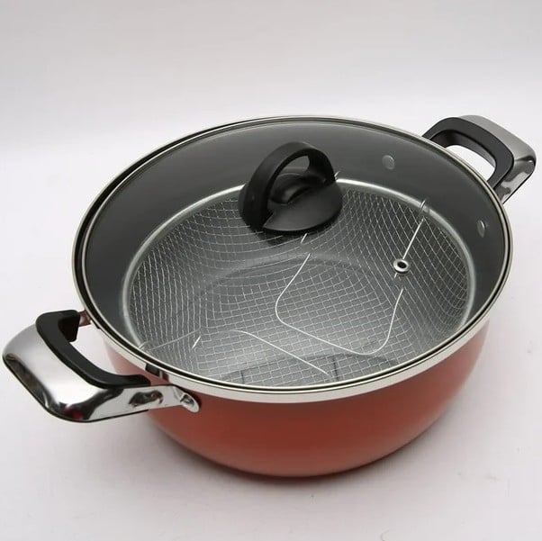 Tigaie pentru prajit si gatit -CELhome- non stick cu cos prajire 28 cm, antiaderenta, usor de curatat [2]