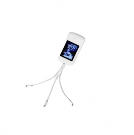 Casti Wireless CELhome, cu Display LCD 2.8” Touch si Baterie Externa Integrata Portabila, 8000mAH, Bluetooth, Alba [12]