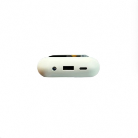 Casti Wireless CELhome, cu Display LCD 2.8” Touch si Baterie Externa Integrata Portabila, 8000mAH, Bluetooth, Alba [2]