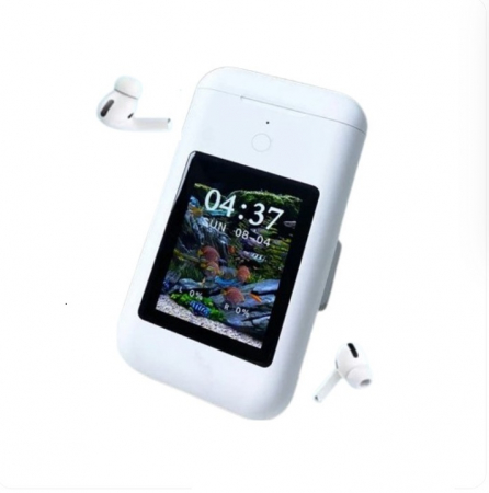 Casti Wireless CELhome, cu Display LCD 2.8” Touch si Baterie Externa Integrata Portabila, 8000mAH, Bluetooth, Alba [13]