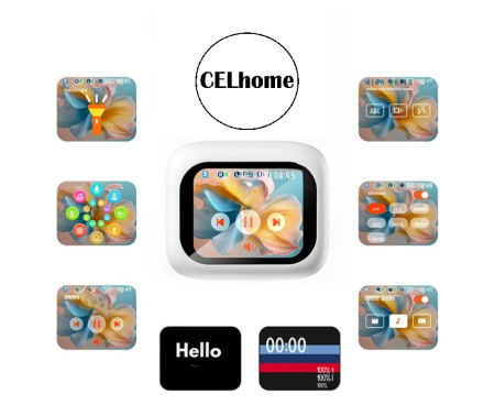 Casti Wireless Inteligente CELhome cu Ecran Tactil 2.01 inch, Bluetooth 5.4, Reducere Dubla a Zgomotului ANC si ENC, Sunet Stereo HD, Autonomie 5 Ore, Cu Cablu Incarcare si 3 Seturi de dopuri din sili [11]