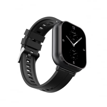 Ceas Smartwatch cu Casti Bluetooth Incorporate, Curea Silicon, 2 in 1, CELhome D8, Ritm Cardiac, Tensiune Arteriala, Monitorizarea Somnului, Fitness, Negru + 1 x Curea Metalica [14]