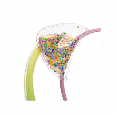 Coronita CELhome de Par cu Urechi Rainbow si Suvite – Accesoriu Colorat pentru Copii [1]