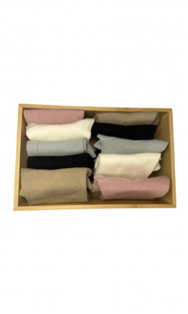 Diverse - Cutie cu 10 perechi de sosete din Bambus, 35-38 EU, Multicolor, CELhome