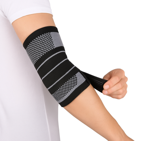 Categorii de produse - Fasa elastica CELhome pentru cot, reglabila cu Velcro, marime universala, suport sportiv si recuperare