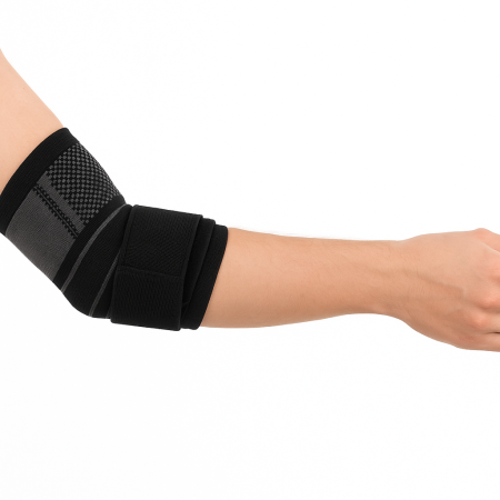 Fasa elastica CELhome pentru cot, reglabila cu Velcro, marime universala, suport sportiv si recuperare [2]