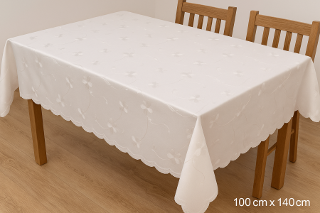 Fata / Musama de masa eleganta cu broderie, 100x140 cm, design clasic pentru sufragerie, bucatarie sau evenimente speciale [1]