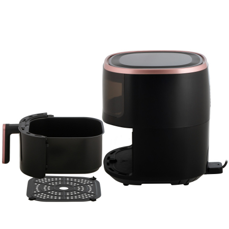 Friteuza cu aer cald Air Fryer 5 L cu 12 programe presetate, convectie rapida, afisaj LED touch, putere 2000 W, fereastra de vizualizare [11]