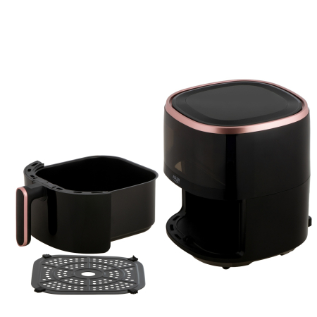 Friteuza cu aer cald Air Fryer 5 L cu 12 programe presetate, convectie rapida, afisaj LED touch, putere 2000 W, fereastra de vizualizare [4]