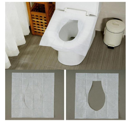 Hartie Protectie pentru Scaun WC, Flushable, de Unica Folosinta – Set Igienic pentru Toalete Publice, Calatorii si Scoala [2]