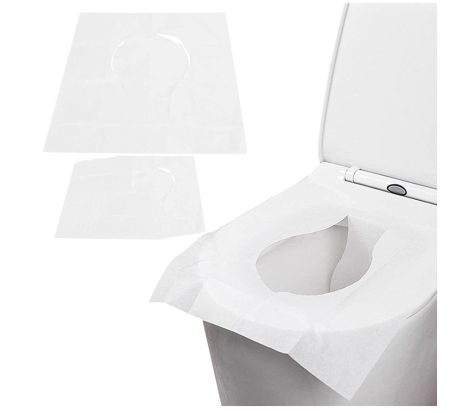 Hartie Protectie pentru Scaun WC, Flushable, de Unica Folosinta – Set Igienic pentru Toalete Publice, Calatorii si Scoala [5]