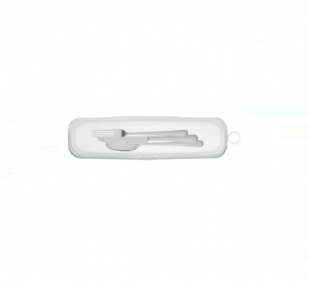 Husa Portabila din Plastic Transparenta pentru Tacamuri, CELhome, 23.6x7x4.15cm [2]