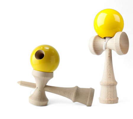 Kendama cu Design Clasic 18cm – Jucarie din Lemn pentru Coordonare si Indemanare -CELhome- [1]