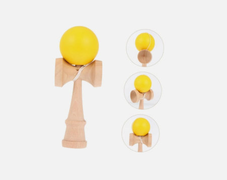 Kendama cu Design Clasic 18cm – Jucarie din Lemn pentru Coordonare si Indemanare -CELhome- [3]