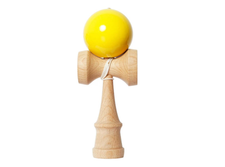 Articole pentru copii - Kendama cu Design Clasic 18cm – Jucarie din Lemn pentru Coordonare si Indemanare -CELhome-