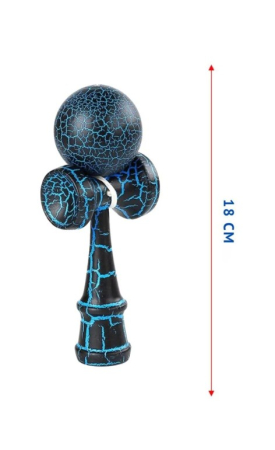 Kendama Full-Size cu Design „Crackle” – Jucărie Clasică din Lemn pentru Coordonare și Îndemânare [2]