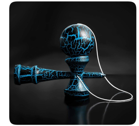 Kendama Full-Size cu Design „Crackle” – Jucărie Clasică din Lemn pentru Coordonare și Îndemânare [1]